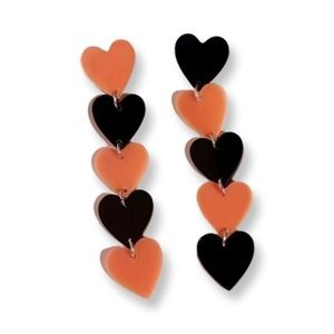 FREE WITH ANY PURCHASE Heart drop earrings